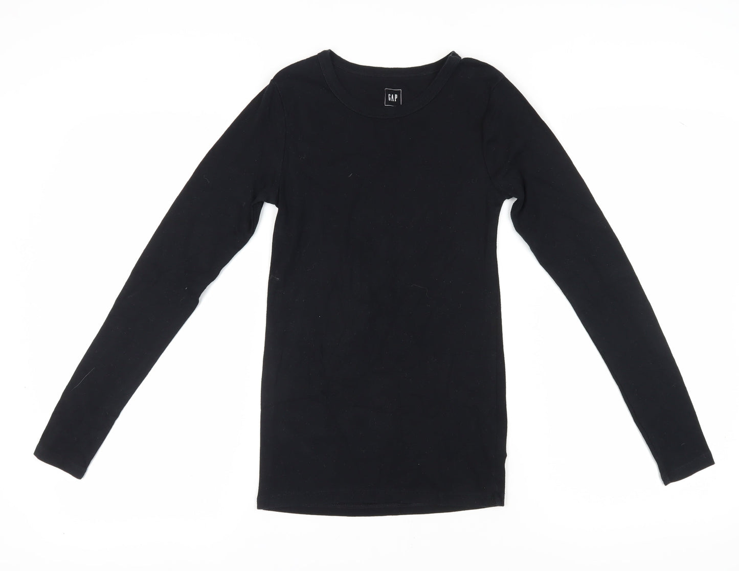 GAP Women's Black XS Basic Long Sleeve T-Shirt