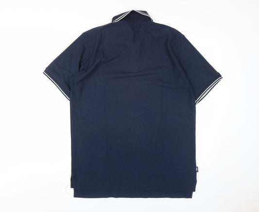 Umbro Men's Blue XL Collared Performance Polo