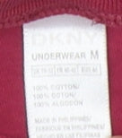 DKNY Women's Red V-Neck T-Shirt - Medium