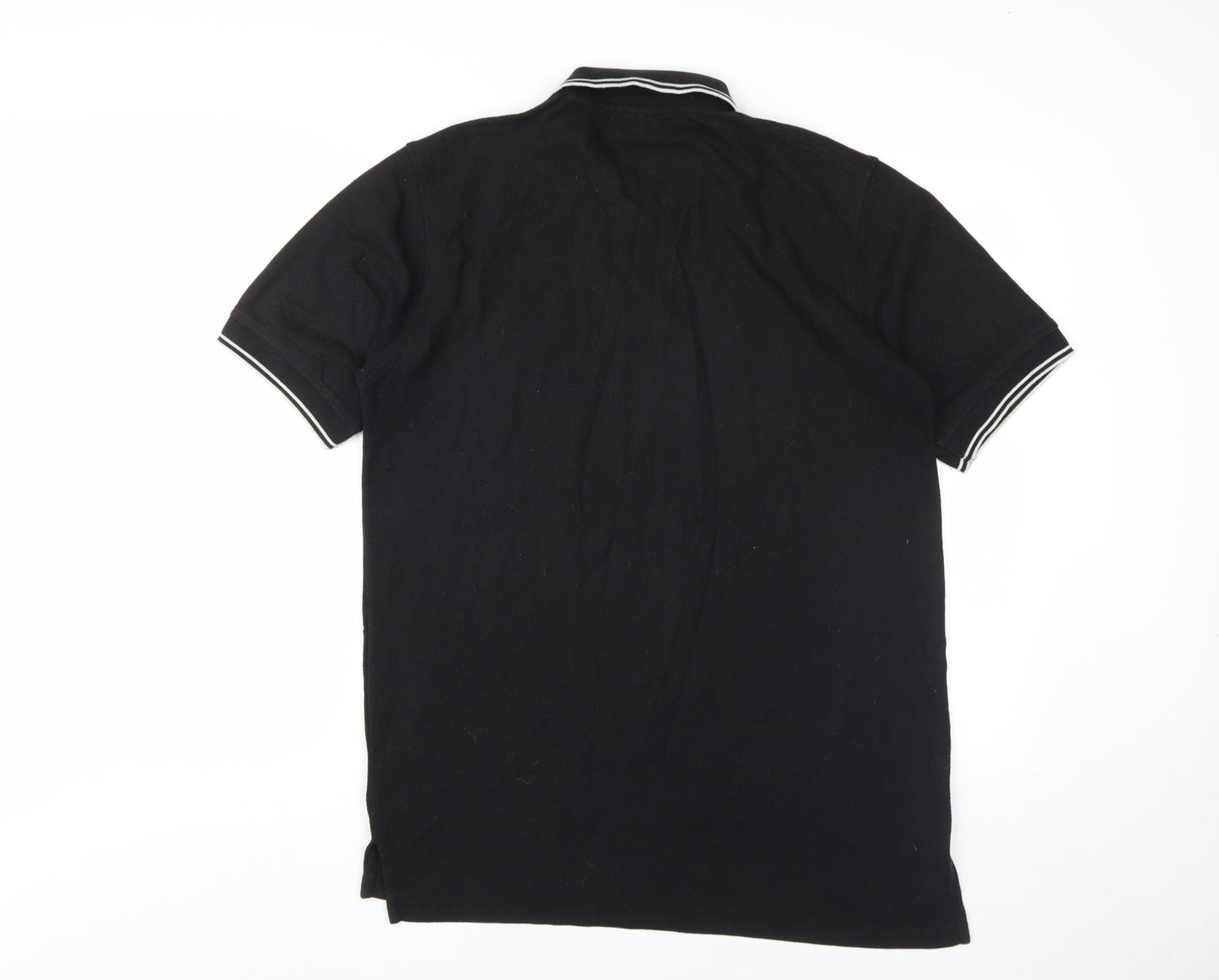 Umbro Men's Black XL Polo Shirt Solid Short Sleeve Casual