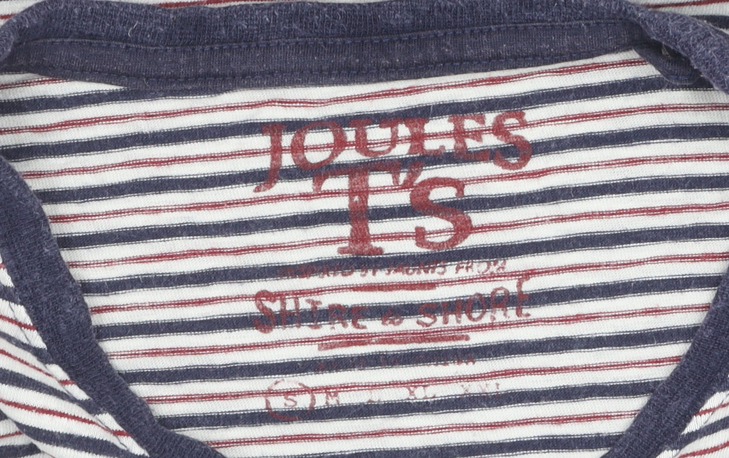 Joules Women's Multicoloured Striped T-Shirt Size S