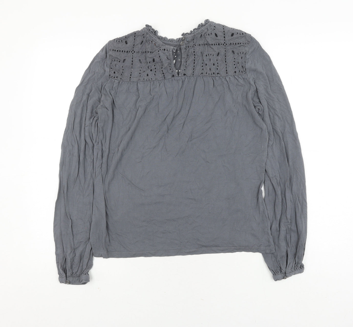 Fat Face Women's Grey Tunic Blouse, Size 10