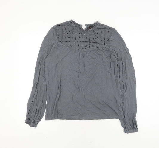 Fat Face Women's Grey Tunic Blouse, Size 10