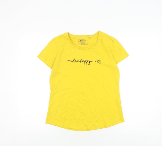 Mountain Warehouse Women's Yellow T-Shirt - Size 10