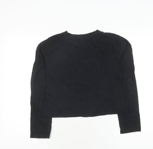Jack Wills Girls Black Long Sleeve Logo T-Shirt 14-15 Years
