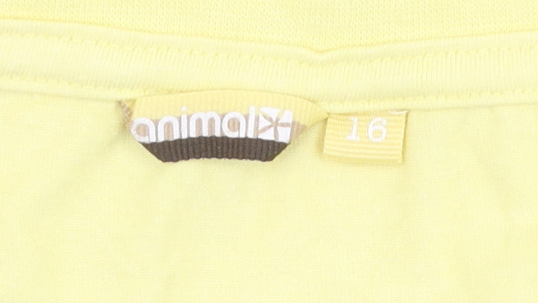 Animal Women's Yellow Short Sleeve Beach T-Shirt