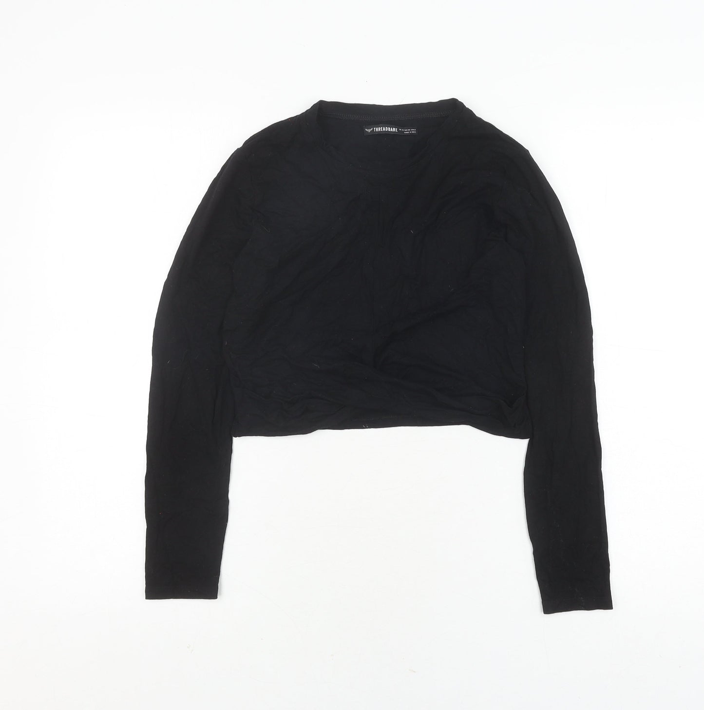 Threadbare Women's Black Long Sleeve Top, Size 10