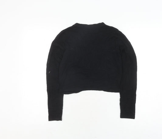 s UK Size 10 Threadbare Black Viscose Blend Shirt