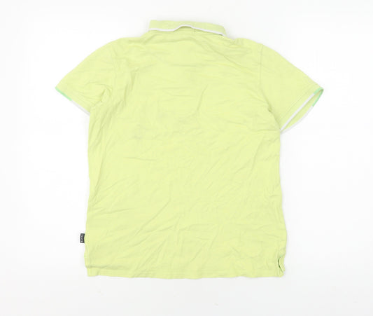 Baker by Ted Baker Boys Green Polo Shirt 12 Years Short Sleeve
