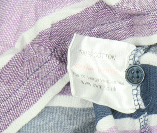 James Pringle Men's Multicoloured Striped Polo M