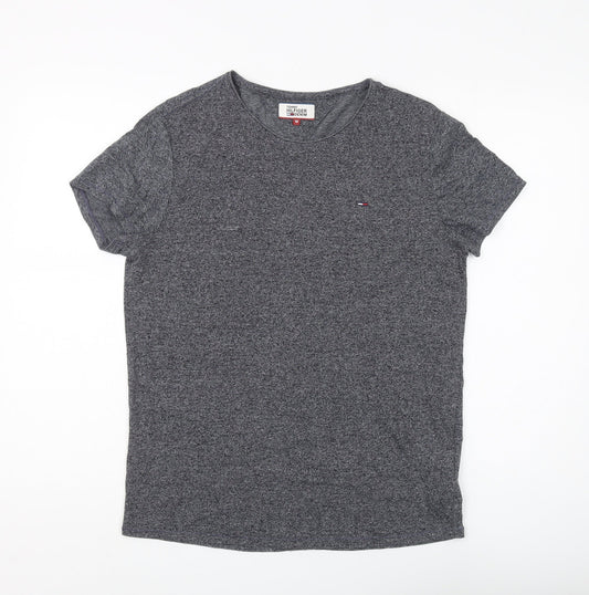 Tommy Hilfiger Men's Grey Short Sleeve T-Shirt M