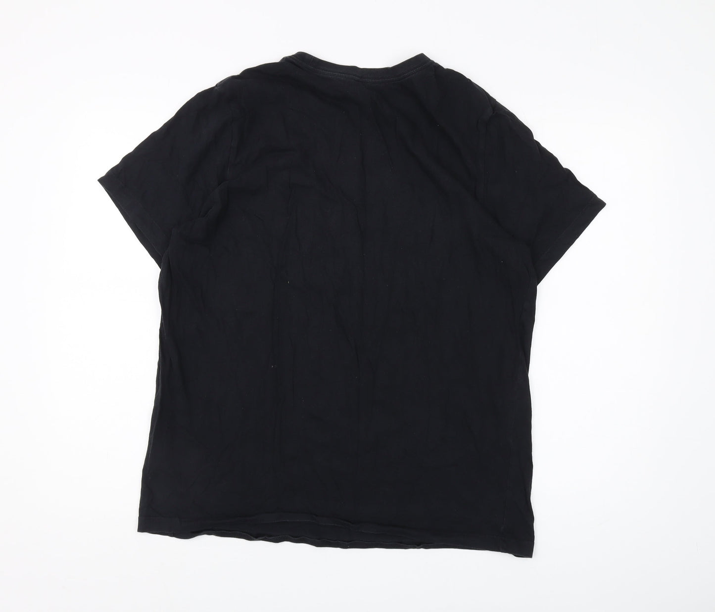 Nike Men's Black Cotton T-Shirt L - Classic Fit