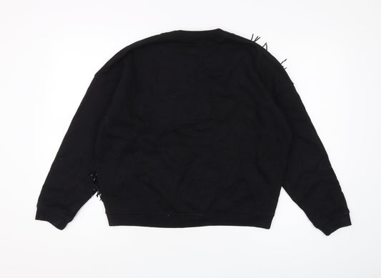 River Island Women's Black XS Pullover Sweatshirt