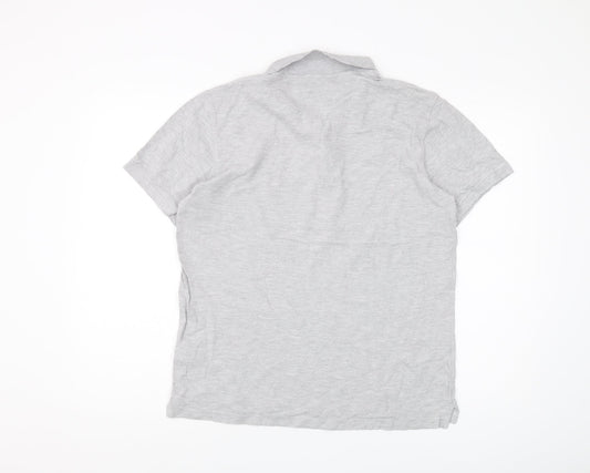 Forever 21 Men's Grey Polo Shirt L Short Sleeve