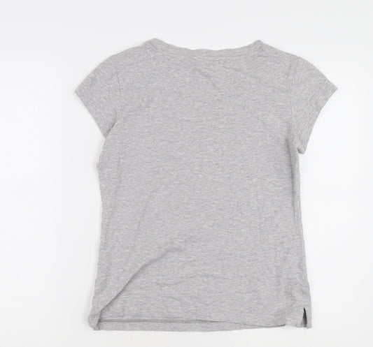 Womens UK Size 14 Team GB Grey Cotton Blend T-Shirt