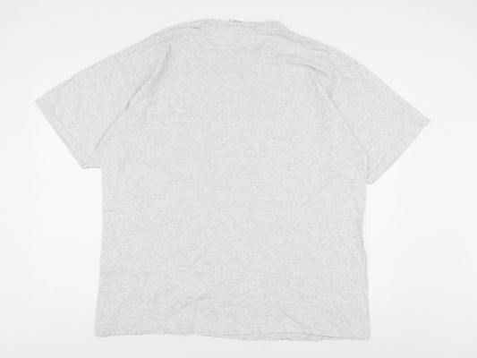 FILA Men's Grey XL Cotton Logo T-Shirt