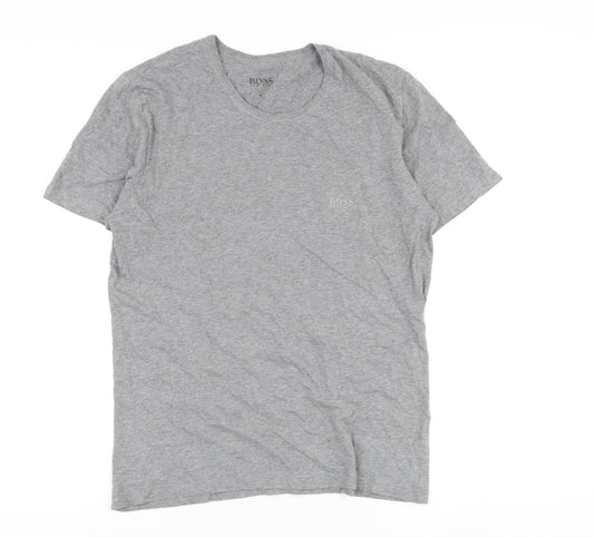 Hugo Boss Men's Grey Medium Crew Neck T-Shirt