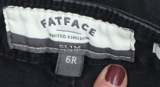 FatFace Women's Black Skinny Jeans Size 6 Slim Fit