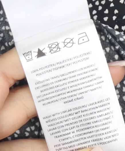 Brave Soul Women's Black Button-Up Shirt, S, Collared