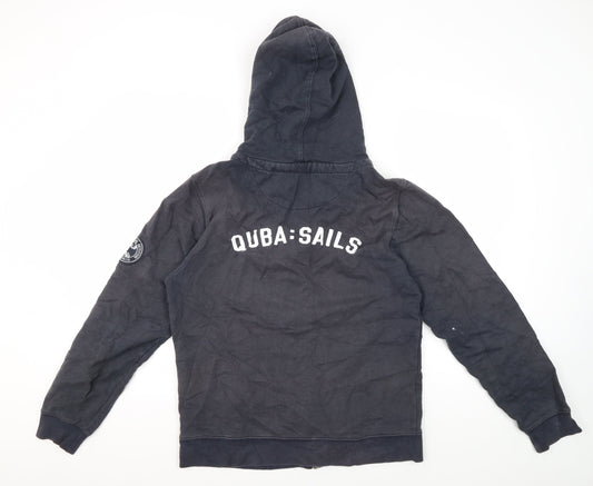 Quba Sails Men's Black Medium Full Zip Hoodie