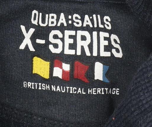 Quba Sails Men's Black Medium Full Zip Hoodie