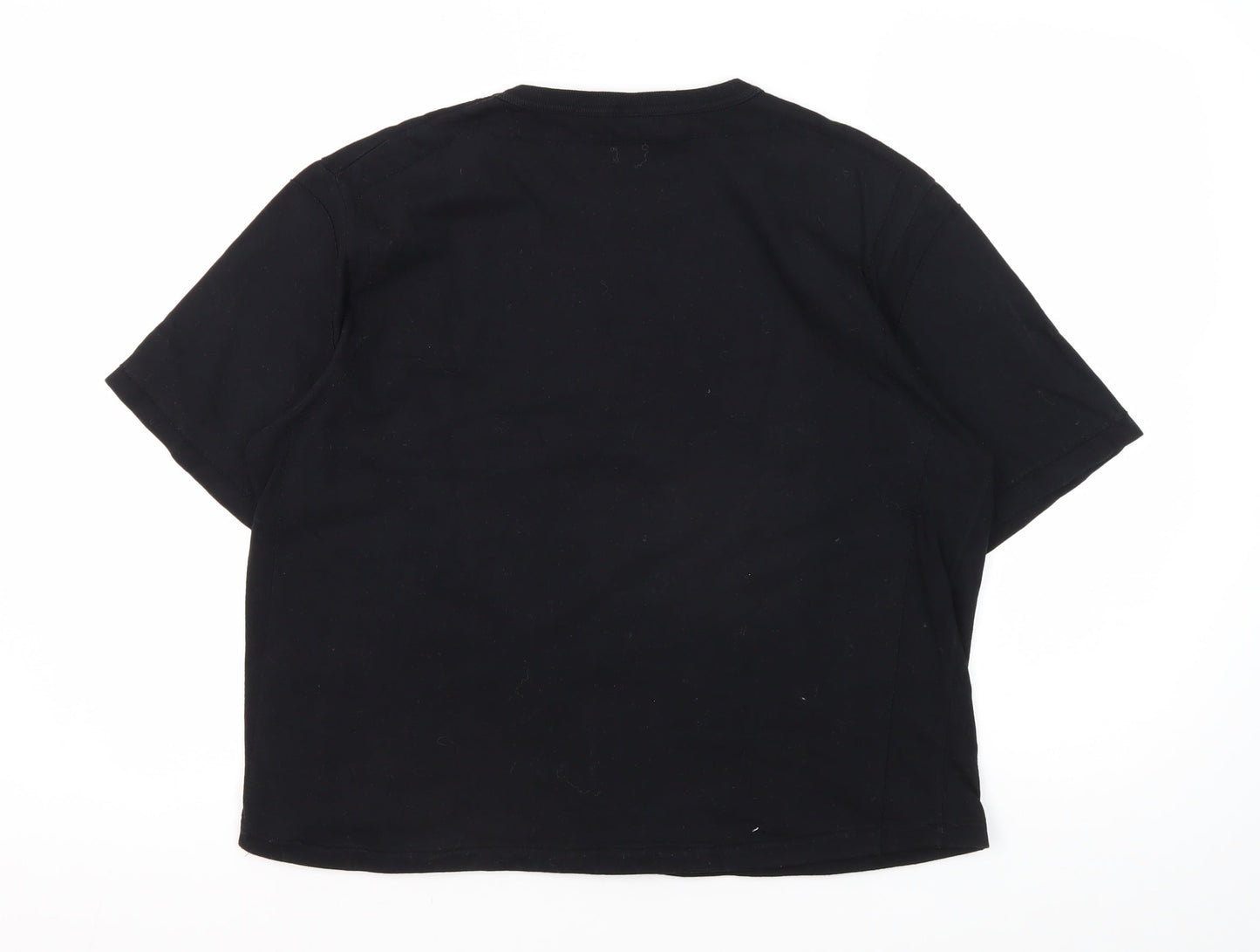 AllSaints Unisex Black XL Basic Crew Neck T-Shirt