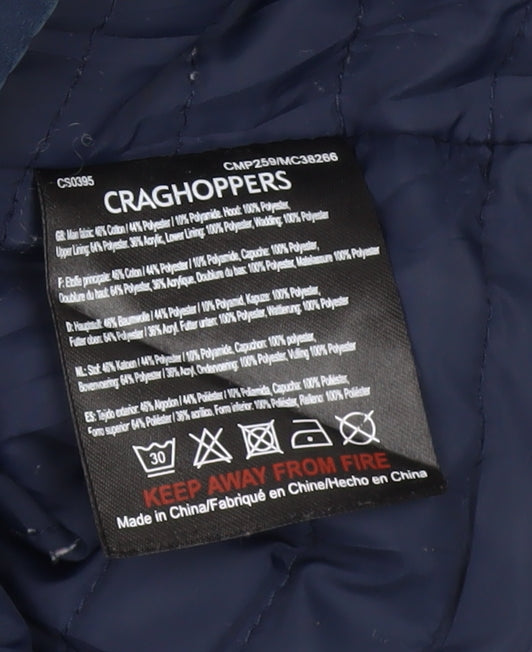 Craghoppers Men’s Blue Parka Jacket M Waterproof