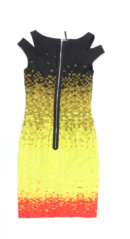 Karen Millen Women's Geometric Bodycon Dress UK 6
