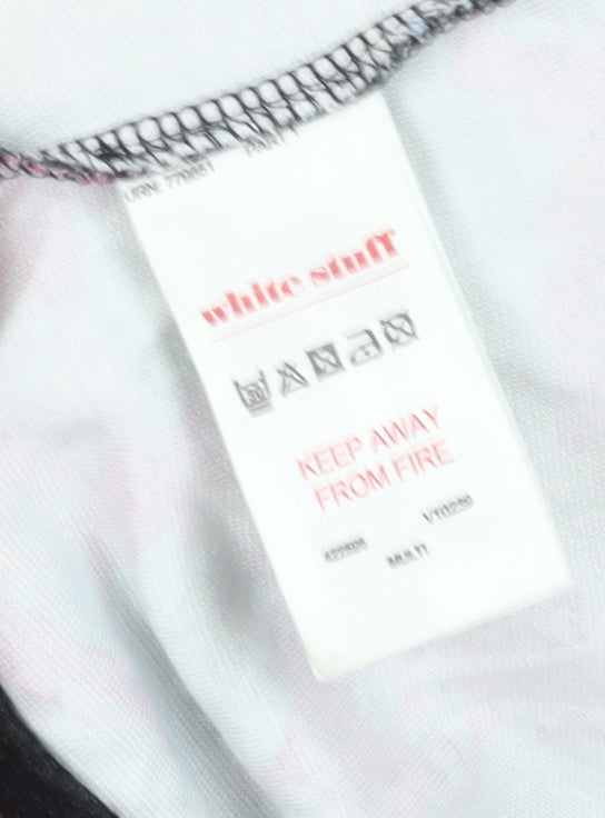 White Stuff Women's Multicoloured Geometric Shift Dress Size 10