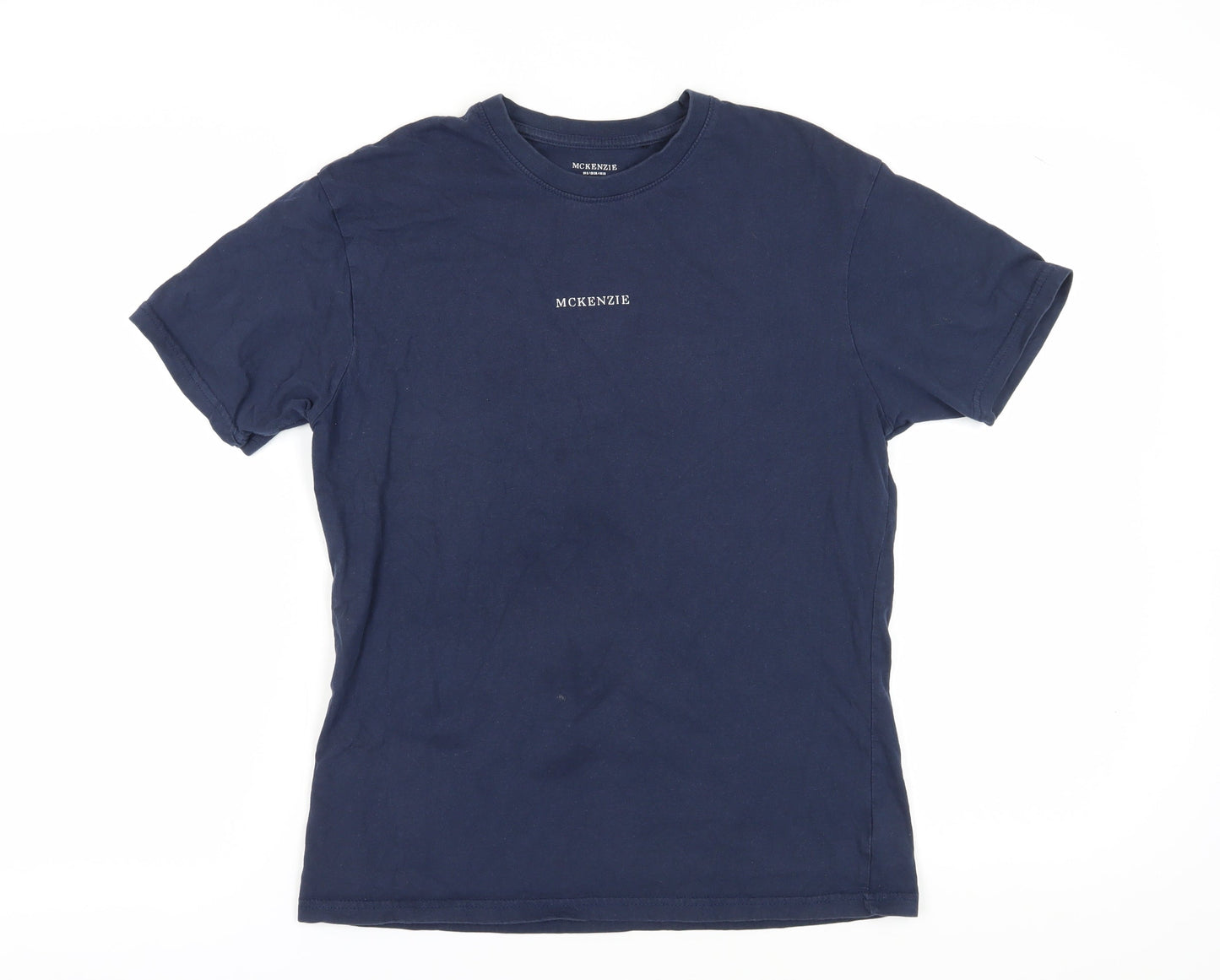 McKenzie Women's Blue Crew Neck T-Shirt Size 8