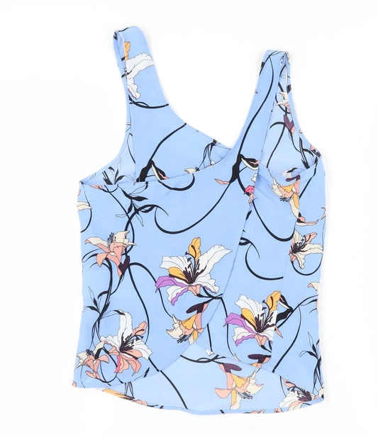 Womens UK Size XS VERO MODA Blue Polyester Tank