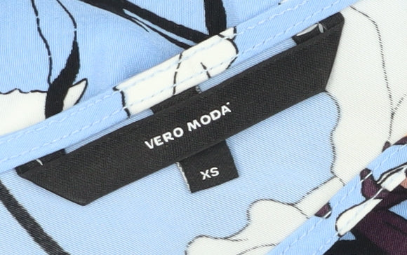 Vero Moda Women's Blue Floral Camisole Top XS