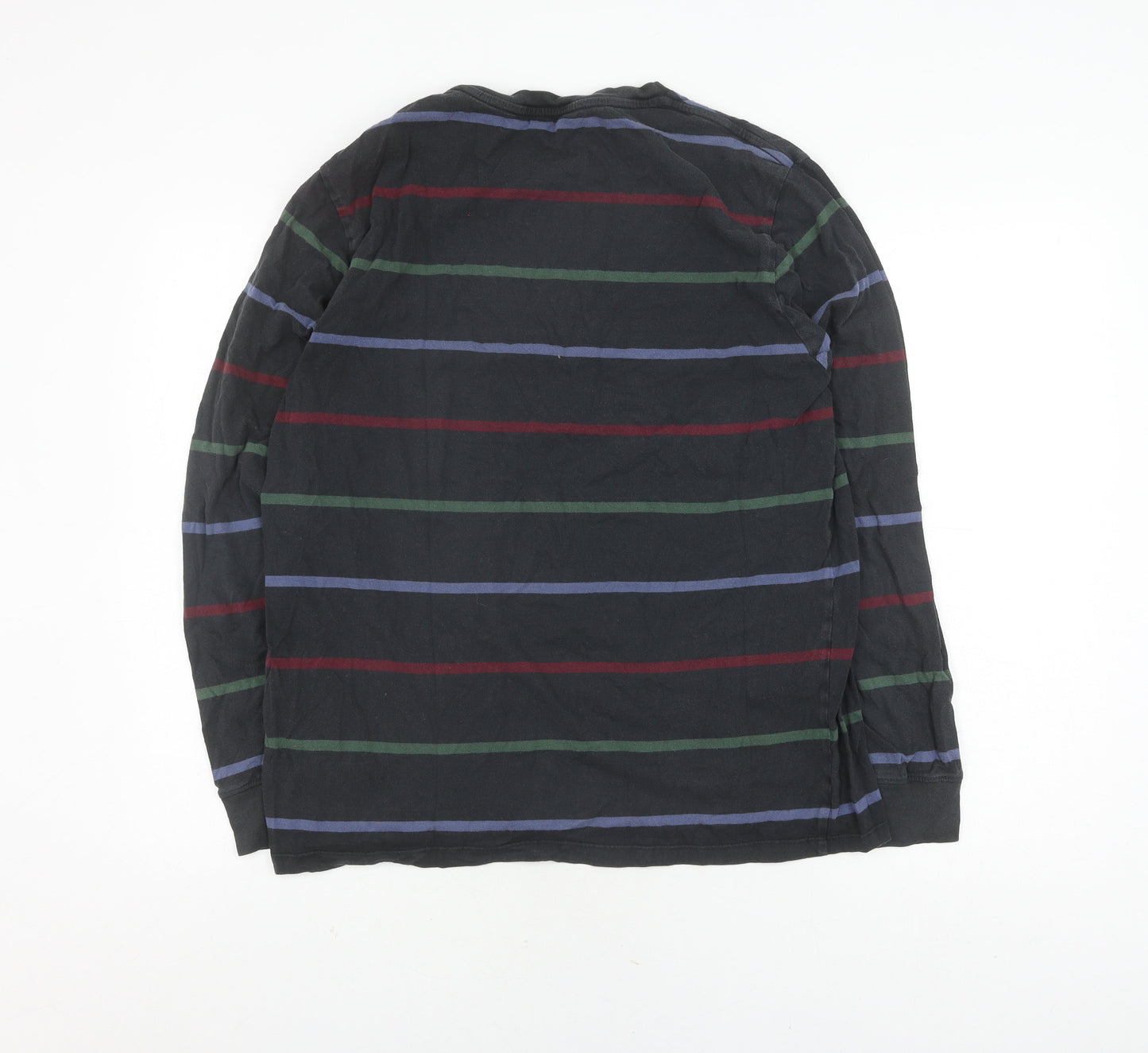 Levi's Men's Black Striped Pullover Sweatshirt L