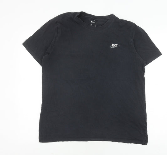 Mens UK Size L Nike Black Cotton T-Shirt