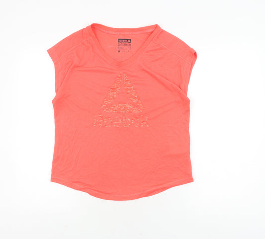 Reebok Women's Pink M Basic Gym T-Shirt