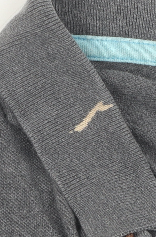 Fred Perry Men's Grey Polo Shirt Size 106 CM