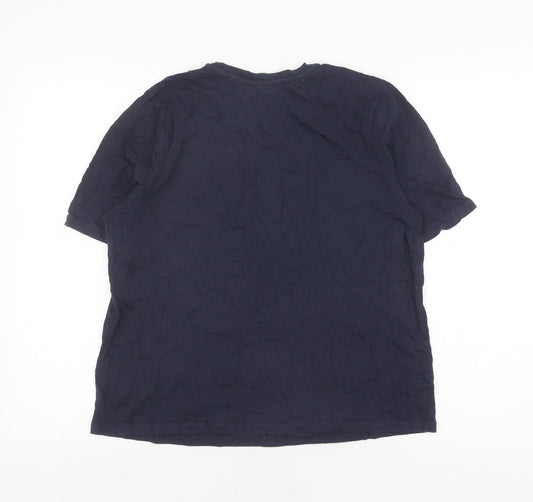 Boden Blue Unisex T-Shirt M Cotton Crew Neck
