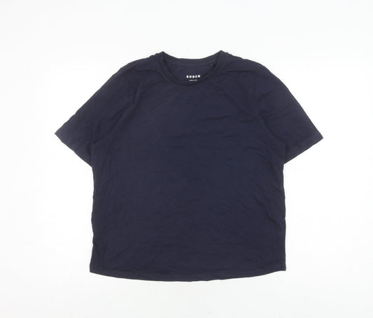 Womens UK Size M Boden Blue 100% Cotton T-Shirt