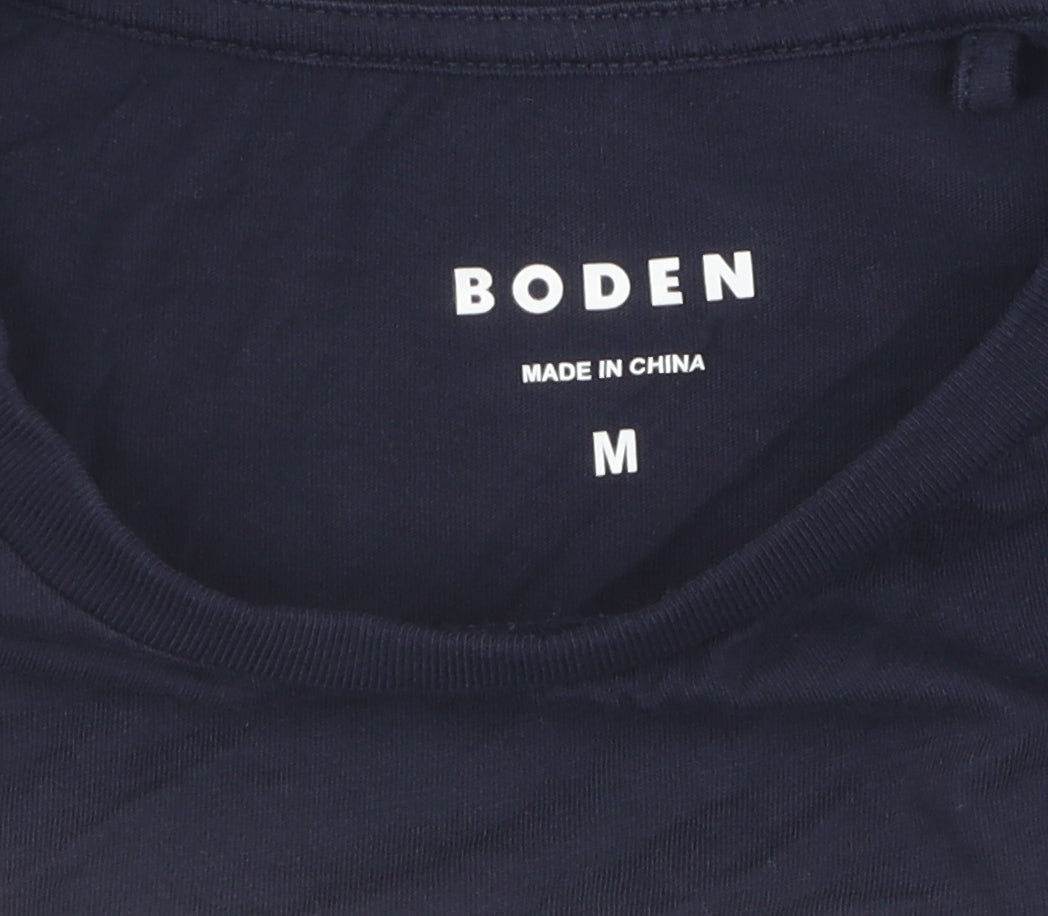 Boden Women's Blue Crew Neck T-Shirt M Basic Casual
