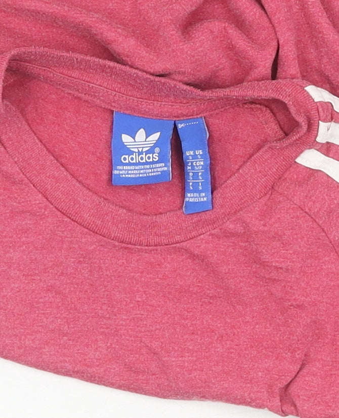Adidas Unisex Red Basic T-Shirt - Size S