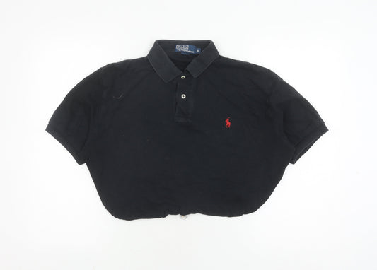 Ralph Lauren Unisex Black Polo Shirt M Classic Fit