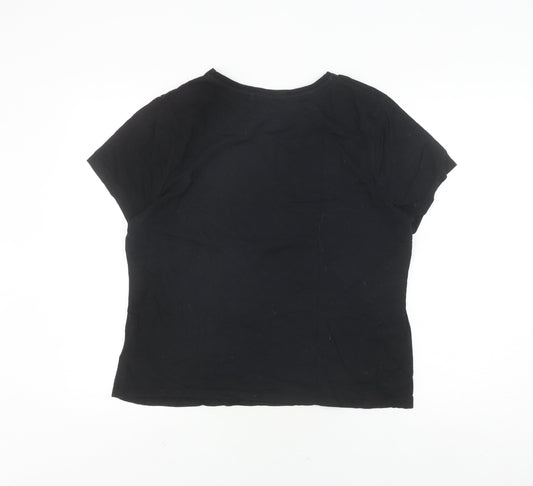 Disney Unisex Adults Black L Mickey T-Shirt