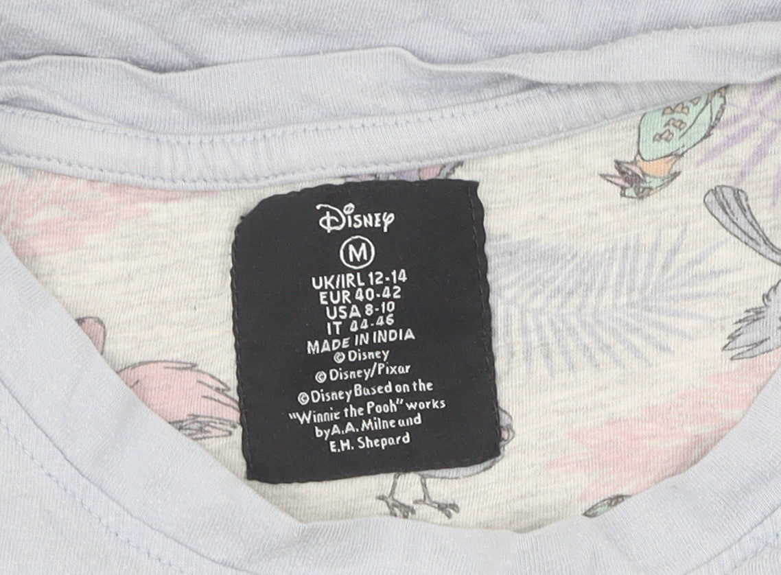 Disney Women's Blue M T-Shirt Bear Hugs Casual