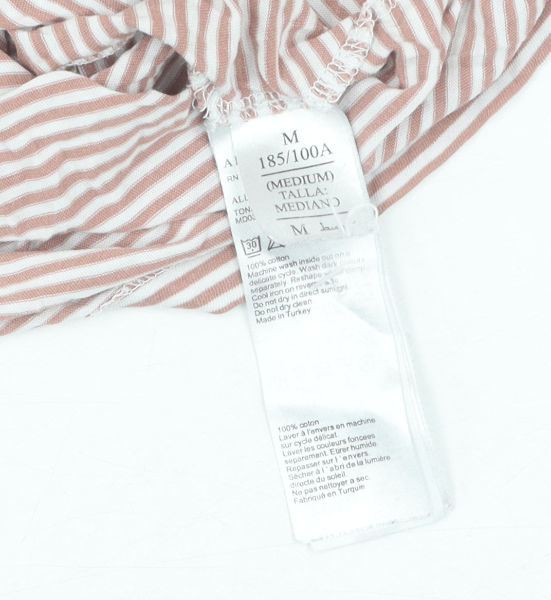 AllSaints Men's Brown Striped T-Shirt M