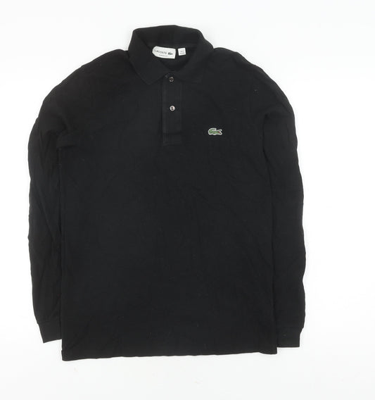 Lacoste Men's Black XS Cotton Pullover Sweatshirt