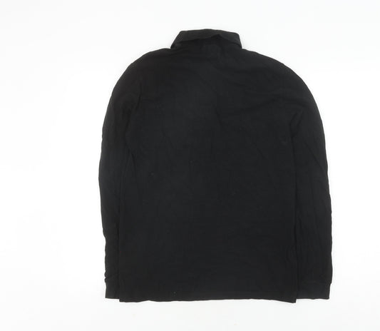 Lacoste Men's Black XS Cotton Pullover Sweatshirt