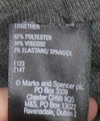Marks and Spencer Grey Unisex L Pullover Hoodie