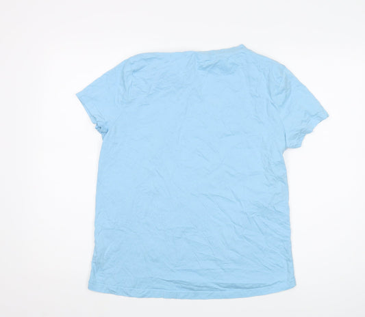 Disney Women’s Blue Stitch T-Shirt, Size S, Casual Wear