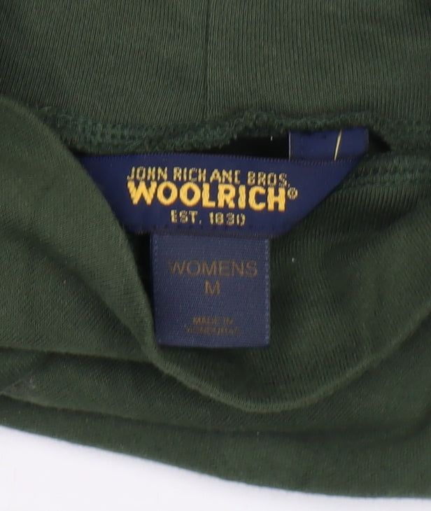 Woolrich Women's Green Long Sleeve Cotton T-Shirt M