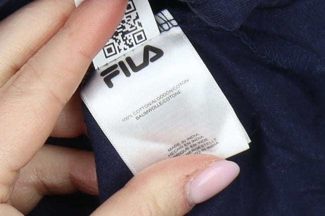 Fila Men's Blue Crew Neck Short Sleeve T-Shirt S